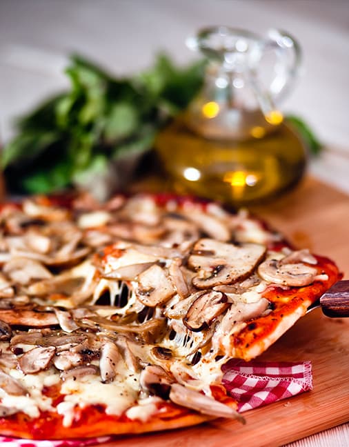 Receta de Pizza de Setas de Cuivá