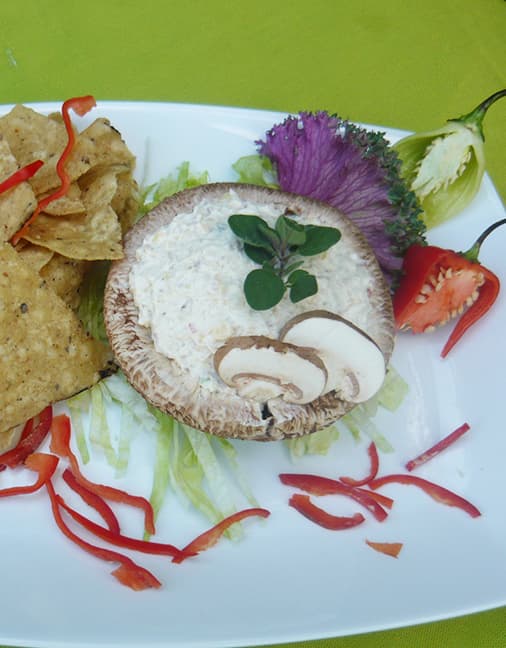 Receta de Portobello Setas de Cuivá relleno al ricotta