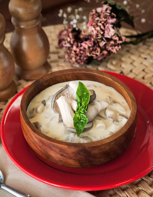 Receta de Crema de Champiñones Setas de Cuivá al vino