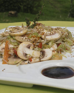 Receta de Champiñones Setas de Cuivá al Jengibre